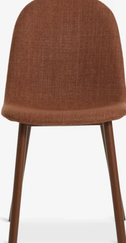 Spisebordsstol EJSTRUP terrakottafarvet stof