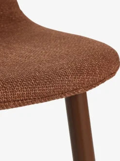 Spisebordsstol EJSTRUP terrakottafarvet stof