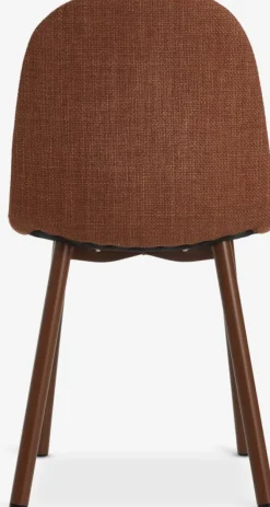 Spisebordsstol EJSTRUP terrakottafarvet stof