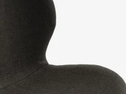 Spisebordsstol GEVNINGE mørkebrunt stof/sort