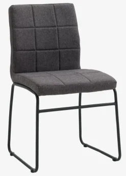 Spisebordsstol HAMMEL gråt stof/sort