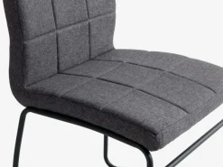 Spisebordsstol HAMMEL gråt stof/sort