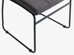 Spisebordsstol HAMMEL gråt stof/sort