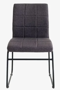 Spisebordsstol HAMMEL gråt stof/sort