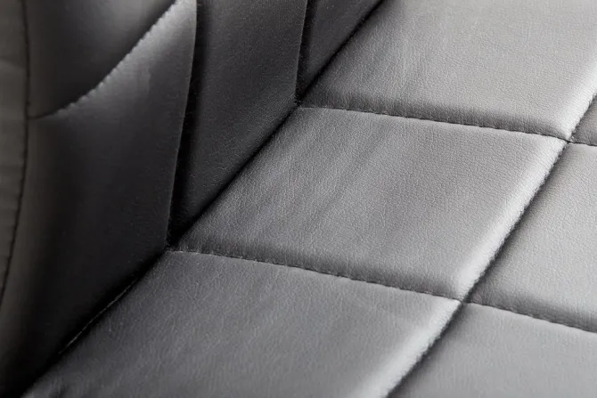 Spisebordsstol HAMMEL sort kunstlæder/krom