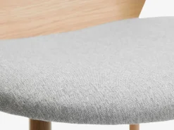 Spisebordsstol HORNE lysegrå/eg