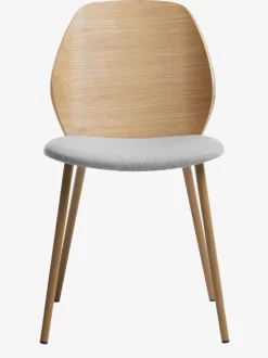 Spisebordsstol HORNE lysegrå/eg