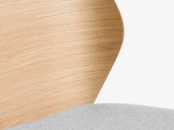 Spisebordsstol HORNE lysegrå/eg