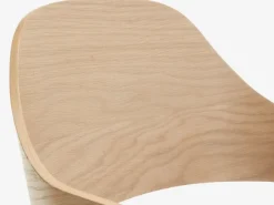 Spisebordsstol HVIDOVRE lys eg/lysegråt stof