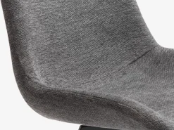 Spisebordsstol HYGUM drejebase grå/sort