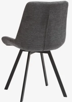 Spisebordsstol HYGUM drejebase grå/sort