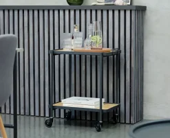 Spisebordsstol JONSTRUP asfaltfarvet stof/egefarve