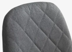 Spisebordsstol JONSTRUP asfaltfarvet stof/egefarve