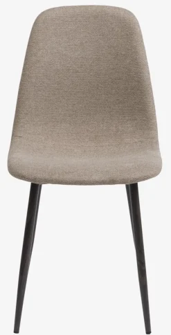 Spisebordsstol JONSTRUP beige stof/mørk egefarve