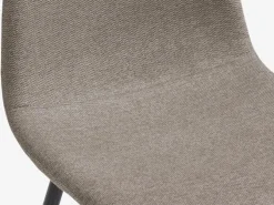 Spisebordsstol JONSTRUP beige stof/mørk egefarve