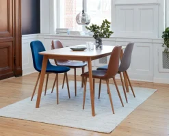 Spisebordsstol JONSTRUP cognacfarvet kunstlæder/egefarve