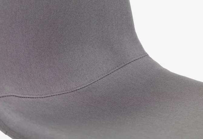 Spisebordsstol JONSTRUP gråt stof/egefarve