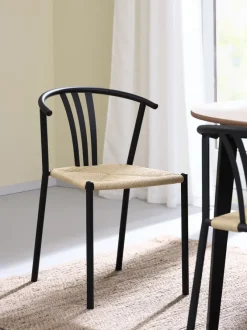 Spisebordsstol JYDERUP sort/natur