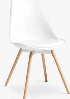 Spisebordsstol KASTRUP hvid/eg