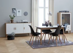 Spisebordsstol KASTRUP sort/eg