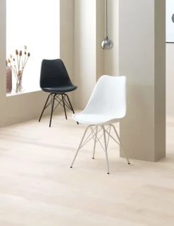 Spisebordsstol KLARUP sort kunstlæder/sort