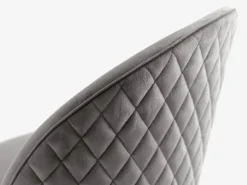 Spisebordsstol KOKKEDAL grå velour/sort