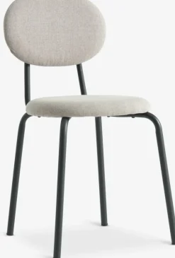 Spisebordsstol MALT sandfarvet stof/sort