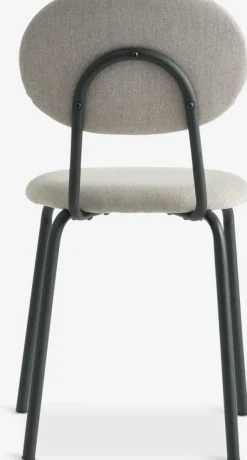 Spisebordsstol MALT sandfarvet stof/sort