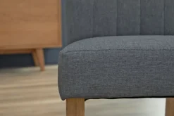 Spisebordsstol NORDRUP gråt stof/natur