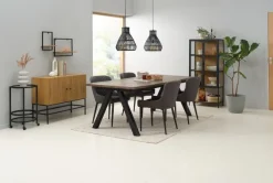 Spisebordsstol PEBRINGE grå/sort