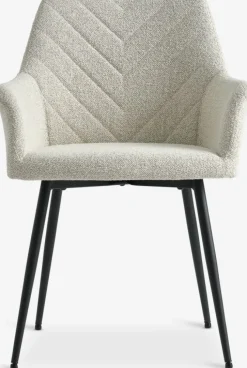 Spisebordsstol PURHUS råhvid/sort