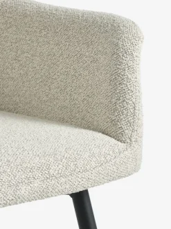 Spisebordsstol PURHUS råhvid/sort