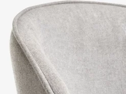 Spisebordsstol RISSKOV lysegråt stof/sort