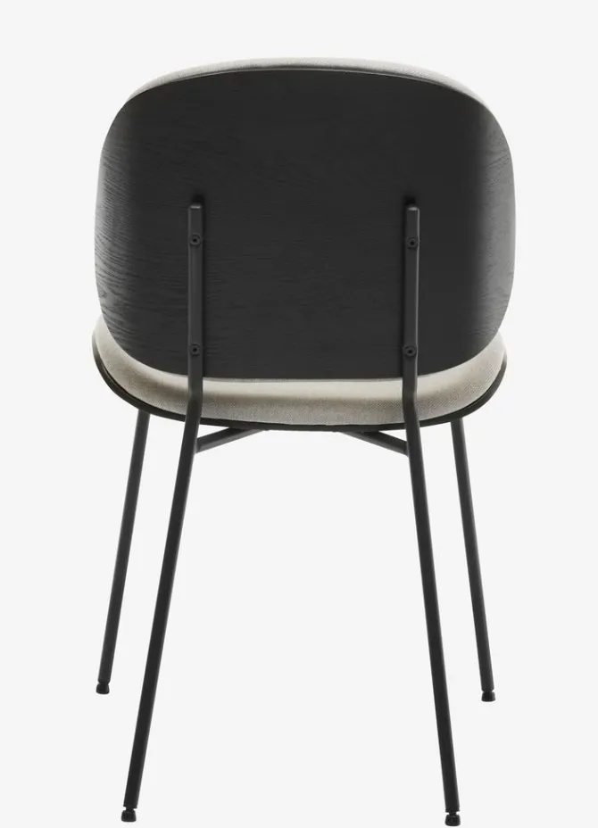 Spisebordsstol TESTRUP lys sand/sort