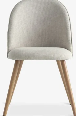 Spisebordsstol THORUP beige stof/egefarve