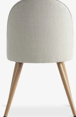 Spisebordsstol THORUP beige stof/egefarve