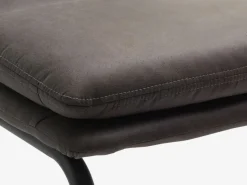 Spisebordsstol ULSTRUP antracitgråt stof/sort