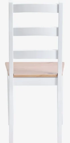 Spisebordsstol VISLINGE natur/hvid