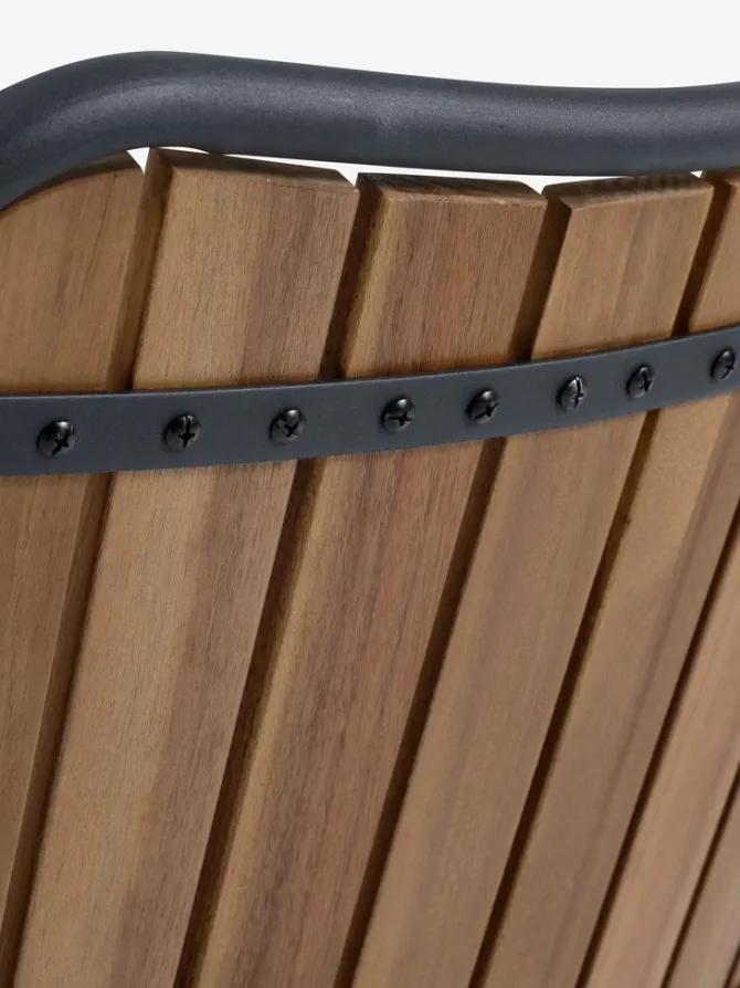 Stabelstol BASTRUP hårdttræ/sort