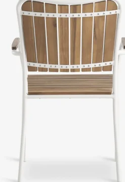 Stabelstol BASTRUP hårdttræ/hvid