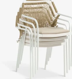 Stabelstol FASTRUP hvid