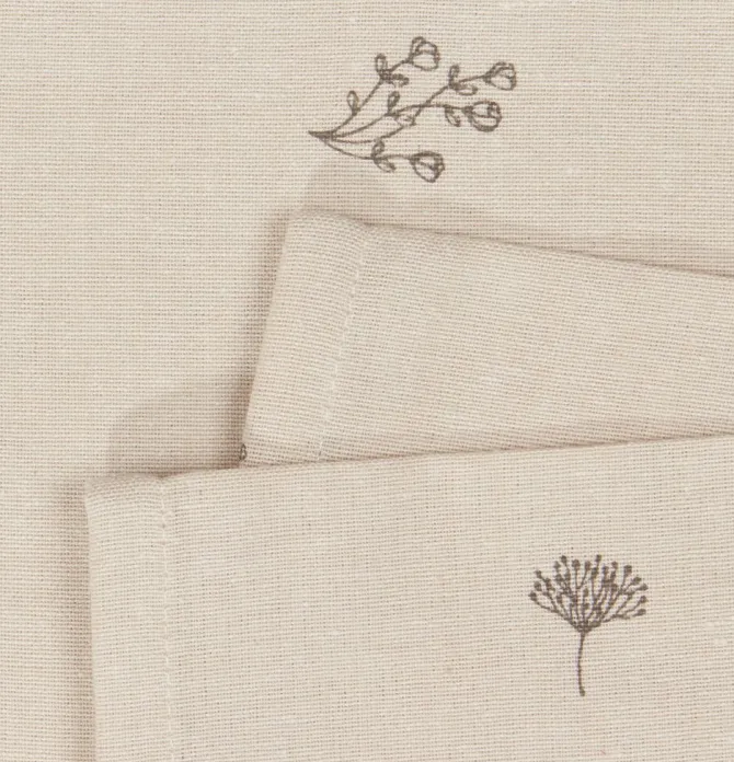 Stofserviet ENGFIOL 40x40 beige/grå 2 stk/pk