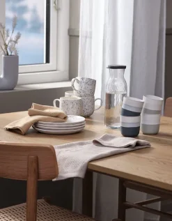 Tallerken ALF Ø21cm m/blåt mønster