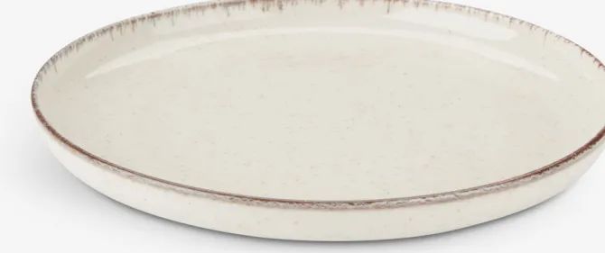 Tallerken FERDUS Ø19cm stentøj beige