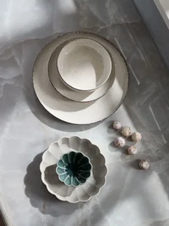 Tallerken FERDUS Ø19cm stentøj beige