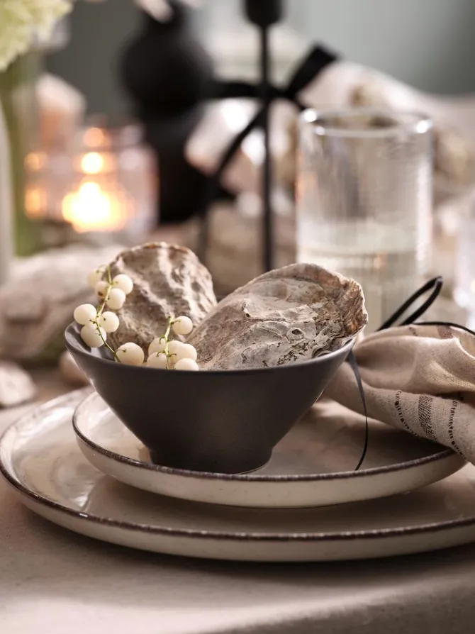 Tallerken FERDUS Ø27cm stentøj beige