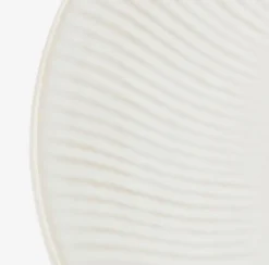 Tallerken STEFFEN Ø27cm lertøj hvid