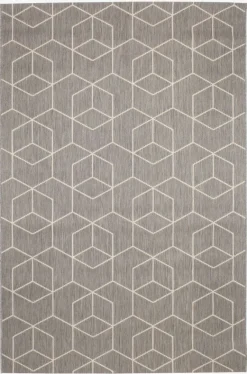 Tæppe BALSATRE 160x230 grå/hvid