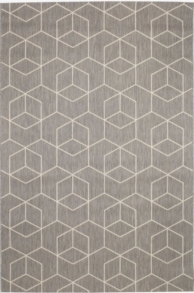 Tæppe BALSATRE 160x230 grå/hvid