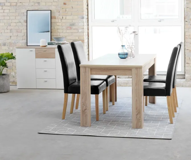 Tæppe BALSATRE 160x230 grå/hvid